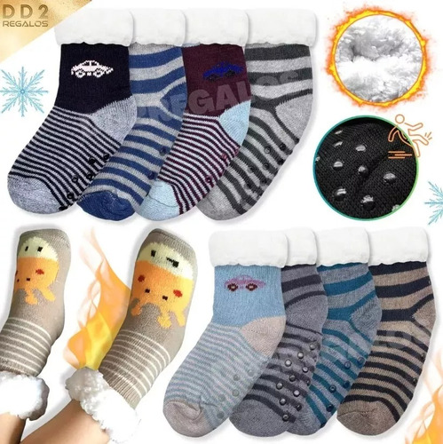 Pantumedias Corderito Pantufla Infantil Niños Nene Diseños 