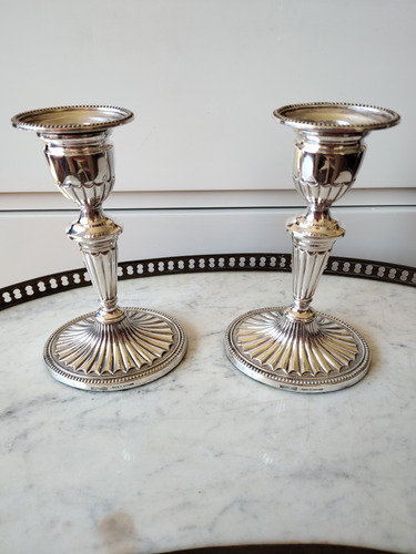 Candelabros Ingleses Roberts Belk Sheffield.