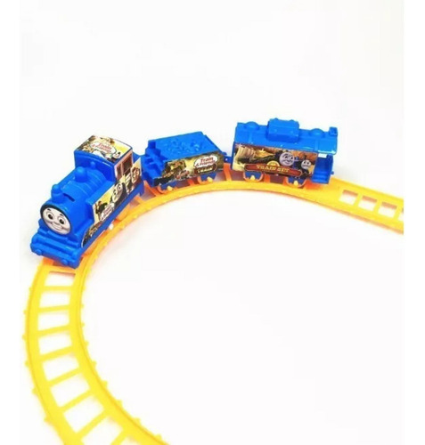 Pp 2x Tren Eléctrico Thomas Vagon Pista Ensamblada