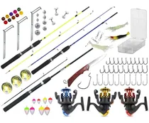 Comprar Kit 3 Varas Pu002F Molinete 1,20m + 3 Molinetes + Estojo Cu002F Aces