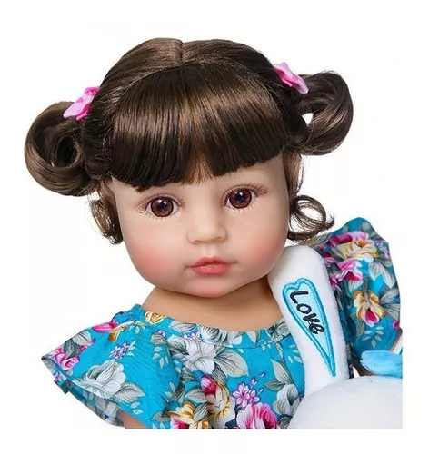 Boneca Bebê Reborn 100% Silicone Realista Original 55cm