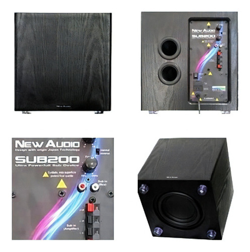 Subwoofer New Audio Sub 200cd 08 Pol 200 Wrms