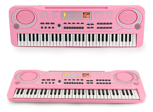 * Piano Infantil Educativo Niña Karaoke Rosa 37 Hijos Bebe