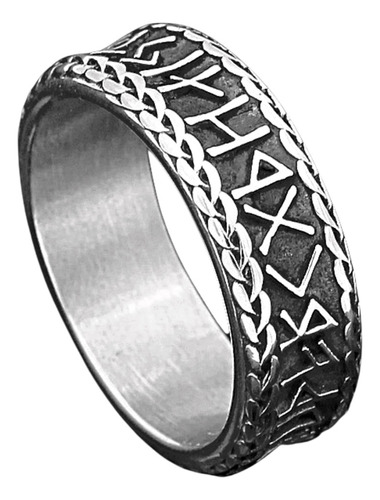 Anillo Valknut Vikingo Runas Acero Nórdico Inoxidable Hombre