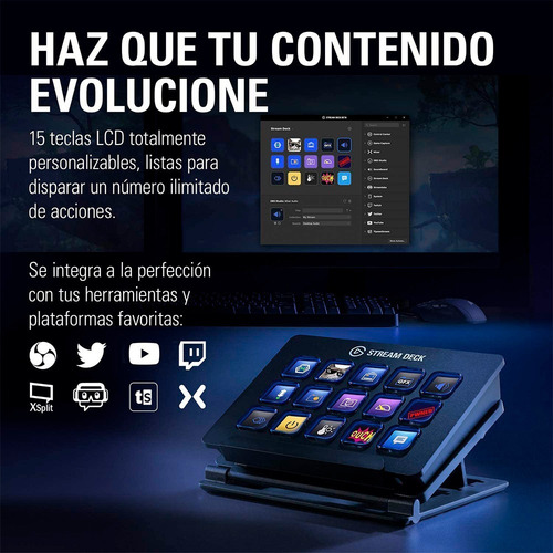 Imagen 4 de 10 de Stream Deck Elgato 15 Botones Lcd Customizables Streaming