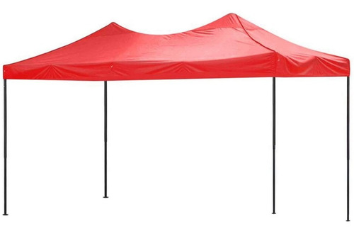 Toldo Plegable 3 Metros X 4,5 Metros Color Rojo
