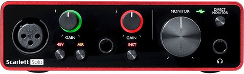 Imagen 3 de 7 de Placa De Audio Focusrite Scarlett Solo 3ra Generación