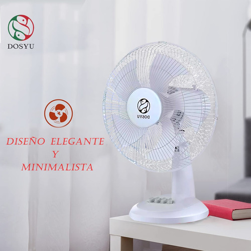 2 Pack Ventilador De Escritorio Abanico De Mesa Oscilatorio