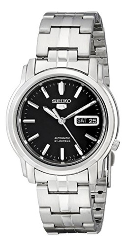 Seiko Snkk71 Reloj Analógico De Acero Inoxidable Plateado Co