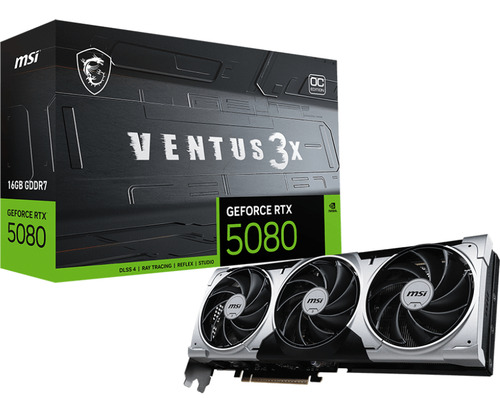 Vga Msi Geforce Nvidia Rtx 5080 16gb Ventus 3x Oc Plus Gddr7