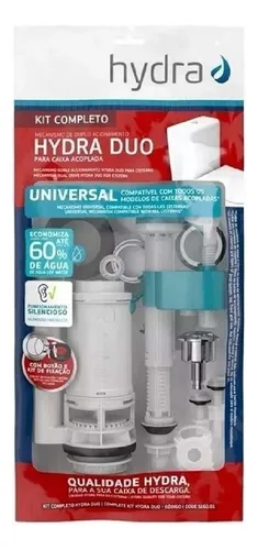 comprar kit reparo completo universal caixa acoplada deca hydra duplo acionamento dual flux