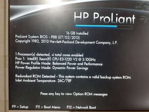 Imagen 2 de 3 de Servidor Hp Proliant Ml10 Xeon E3 1220v2 @3.10 Ghz 16gb 2 Tb