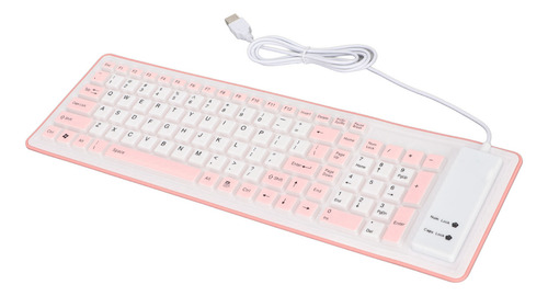 Teclado Plegable De Silicona, 103 Teclas, Cable Usb, Silicon