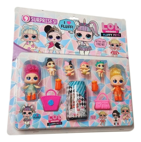 Muñecas Lol Set X7 Bebés Lata Soda 10cm