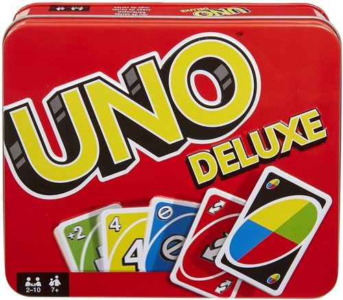 Juego De Cartas Uno Edición Deluxe En Caja Metálica