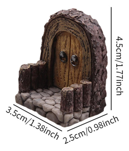 5 Puerta De Jardín En Miniatura Puerta De Resina En Estilo