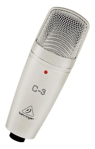 Micrófono Condensador Plateado Behringer C-3 