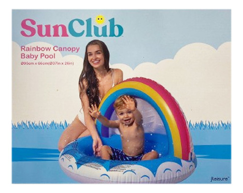 Piscina infantil Rainwol Sun Club com telhado