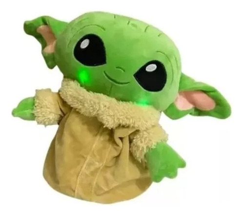 Peluche Baby Yoda Grande Con Luz Y Sonido Grogu Mandalorian