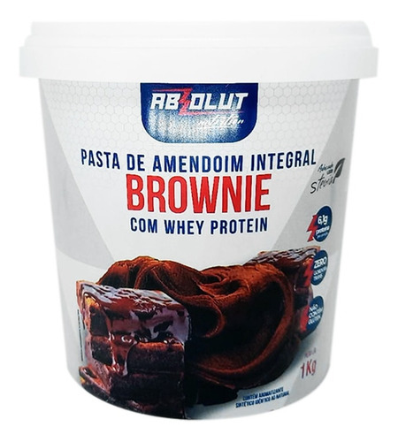Pasta De Amendoim Integral 1,005kg Sabor Brownie - Absolut