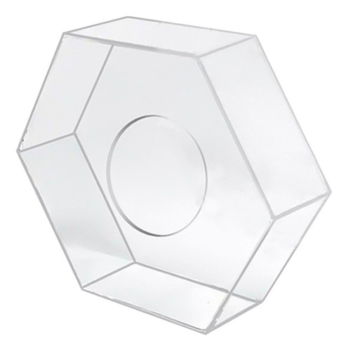 Caja De Centro De Mesa Hexagonal De Soporte De Pastel