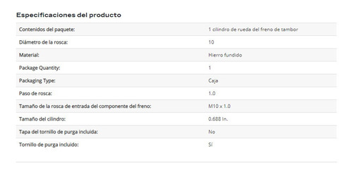 Cilindro Rueda Frenos Oem: 5014425aa