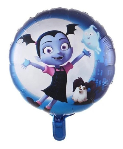 Globo Metalizado Esférico Vampirina Azul 42cm X 1 Unid.