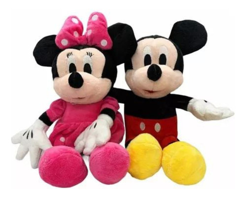 Peluches Mickey Mouse 30cm Combo Mickey Y Minnie