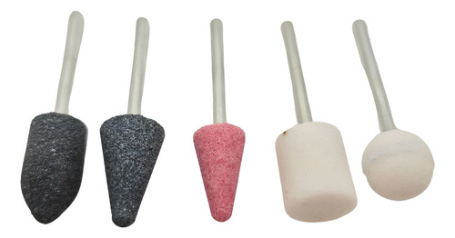 Piedras Montadas De Desbaste Chicas Para Taladro X 5 Pcs 1/8
