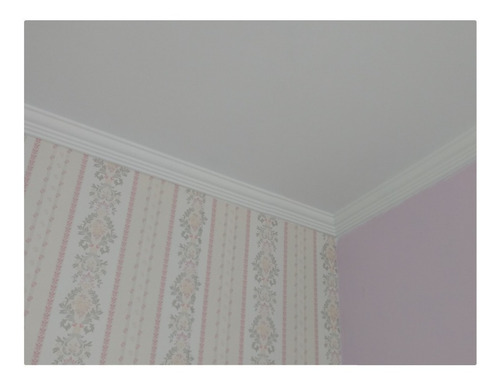 Moldura Rodateto Isopor C/ Acabamento C/ Massa M2 44 Mts