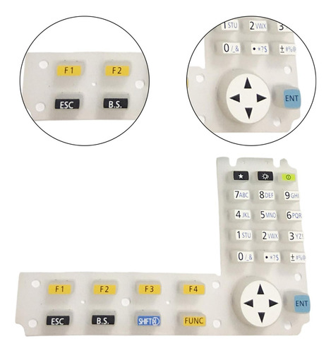 Teclas De Teclado Suaves Para Estación Total,