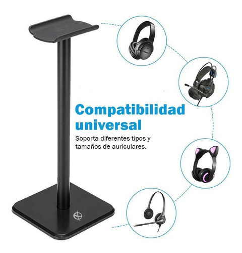 Imagen 3 de 10 de Soporte Para Auriculares Stand Headset Gamer Office