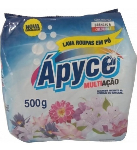 Lava Roupas Em Pó Multiação Apyce 500g