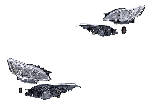 Set Faros Delanteros Depo Peugeot 508 2012 - 2014