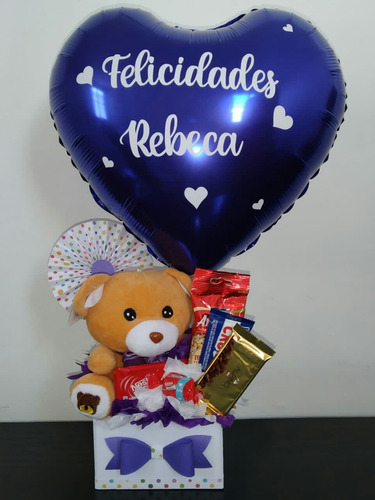 Imagen 6 de 10 de Arreglo Globos Feliz Cumpleaños Aniversario Día Del Amor