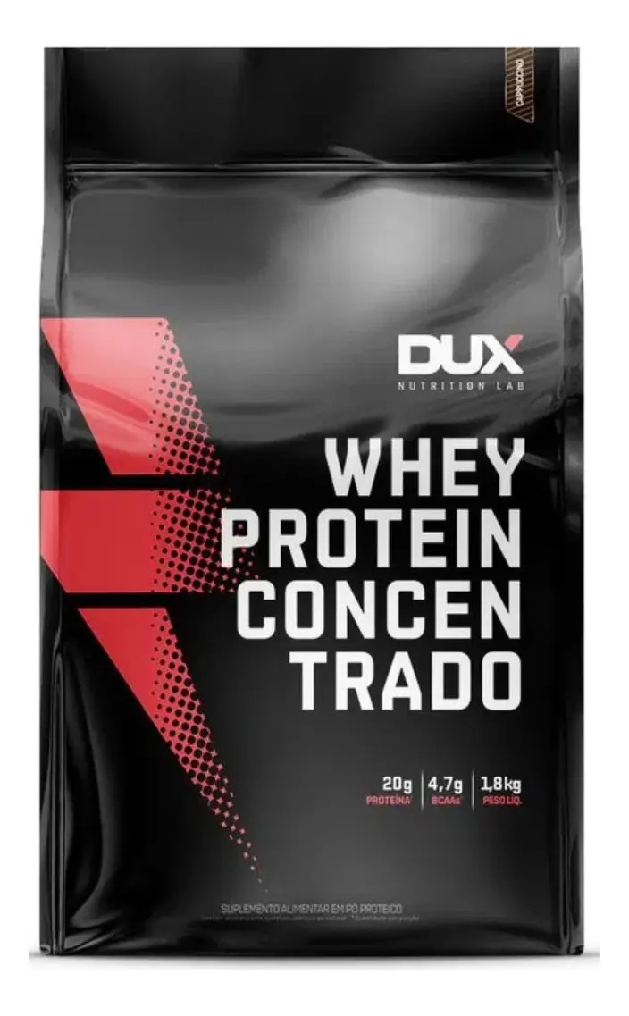Whey Concentrado Refil - 1800g + - Dux Nutrition Sabor Cappuccino — foto 1 de 3