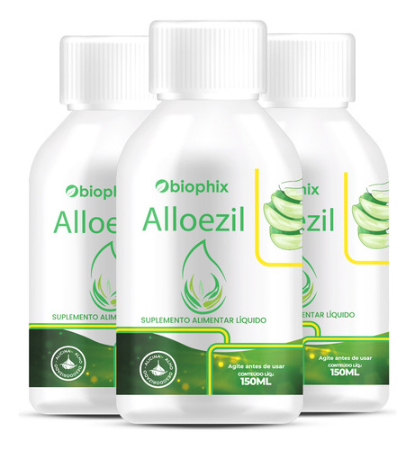 3 Alloezil Tonico 150ml - Fórmula Concentrada Azia