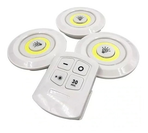 Imagen 2 de 7 de Luces Led Inalámbricas Con Mando A Distancia Juego De 3