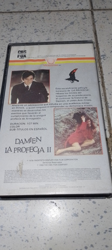 Película La Profecia 2 Damian En Vhs Subtitulada Original (Usado)
