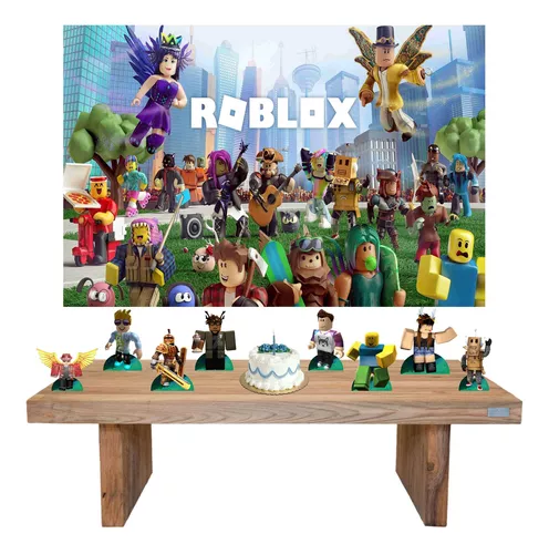 Painel Decorativo Festa Roblox #04 - 180x120