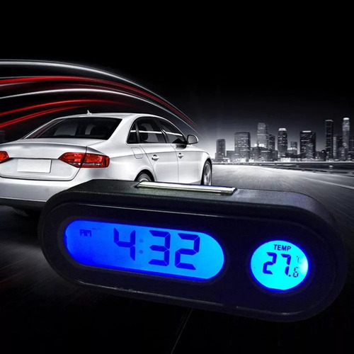 Mini Reloj Electrónico Luminoso Para Salpicadero De Coche, 2