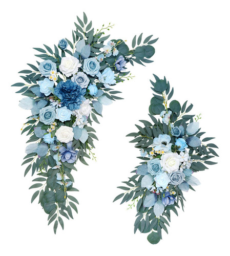 2 Piezas De Flores De Arco De Boda Hechas A Mano Para
