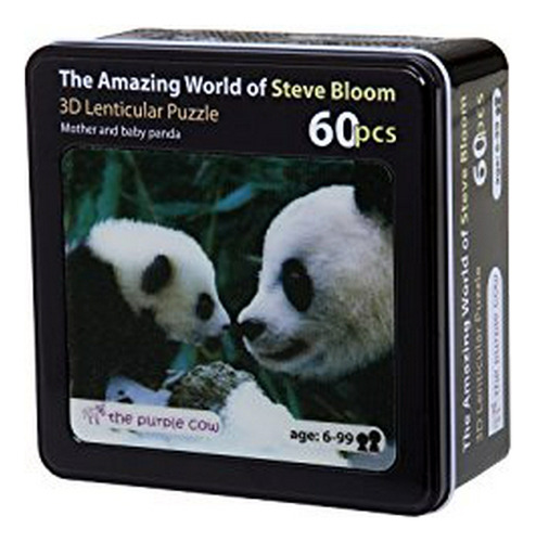 Rompecabezas Madre Y Bebé Panda Lenticular.