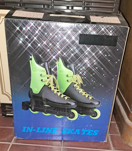 Rollers In Line Skate Rígido, 2 Colores, Talle 8 Usa, 41 Arg (Usado)