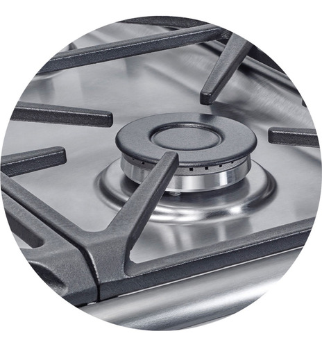 Cocina A Gas Longvie 13331xf 56cm Inox Cajón Parrilla Color Acero inoxidable Tipo de conexión Multigas