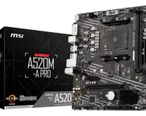 Comprar Placa Mãe Msi A520m-a Pro Amd Am4 Matx Ddr4