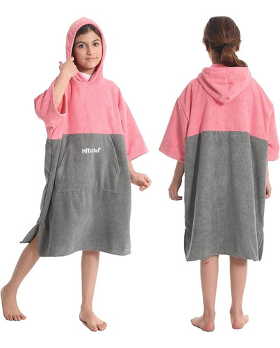 Hiturbo Bata De Cambio De Toalla Para Niños: Poncho De Surf