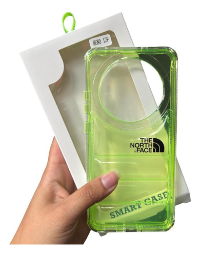 Funda Case The North Face Para Oppo Reno 12f 2 En 1 Fosforescente Verde Oppo Reno 12f
