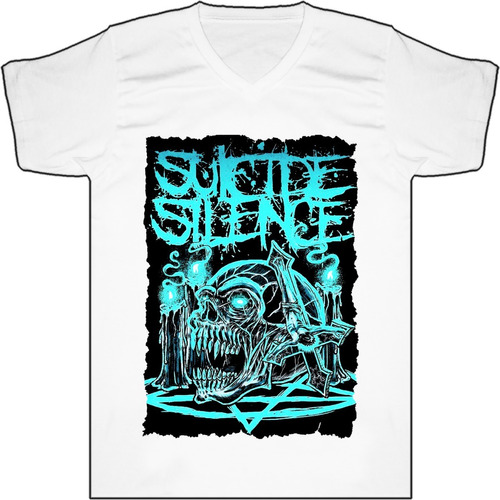 Camiseta Suicide Silence Rock Metal Bca Urbanoz