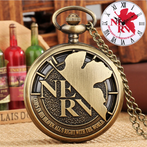 Reloj Collar Evangelion Nerv Anime De Colección